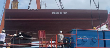 Point de Caux Keel Laying